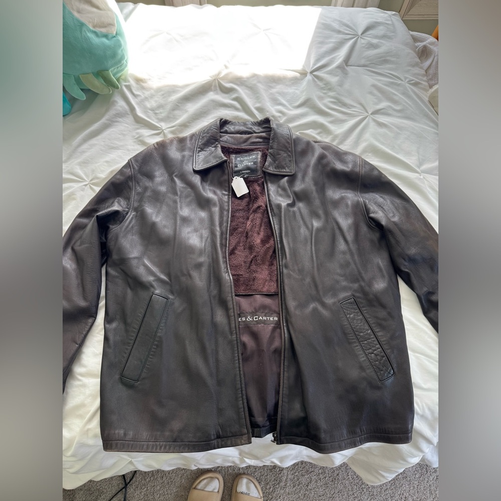 Men's Dark Brown Leather Jacket